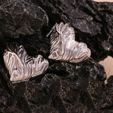 Adore Heart Studs (Silver)