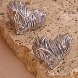 Adore Heart Studs (Silver)