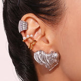 Adore Heart Studs (Silver)