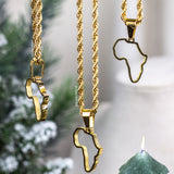 Africa Outline Rope Chain Bundle