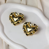 Amara Heart Earrings (Gold)