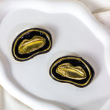 Gold Lips Studs