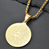 Prayer Hands Necklace  (Gold) - Mens