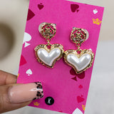 Talia Heart Drop Earrings