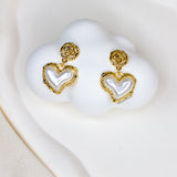 Talia Heart Drop Earrings