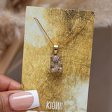 Crystal Teddy Necklace (Gold)