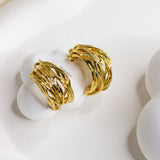 Yasmina Gold Hoops