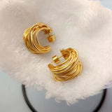 Yasmina Gold Hoops