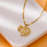 Zara Heart Initial Necklaces